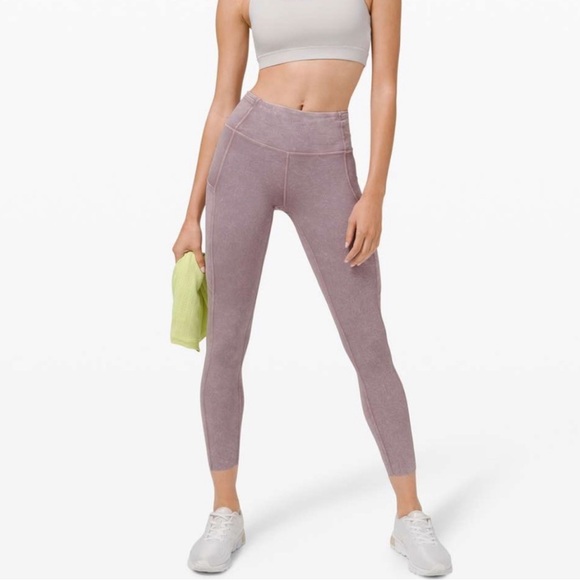 Lululemon fast and free right 25” *ice dye size 10 - Picture 1 of 9